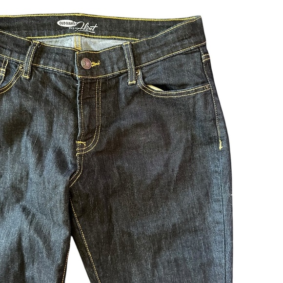 Old Navy The Flirt Boot Cut Jeans Dark Wash Sz 8 - Picture 4 of 8